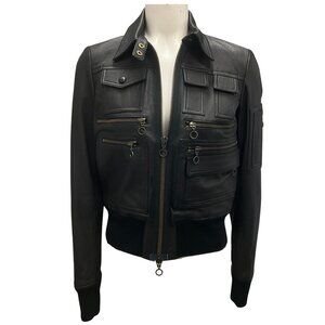 Tom Ford Black 2021 Lamb Leather Jacket